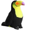 LEAN TOYS Peluche tucano mascote ave amarelo 20cm