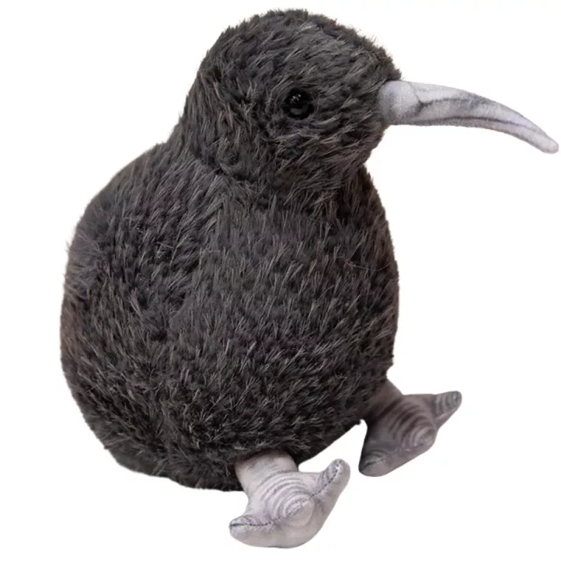 LEAN TOYS Peluche kiwi mascote ave preto 17cm