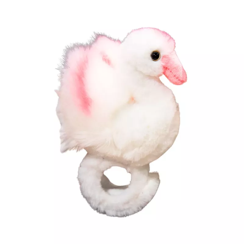 LEAN TOYS Peluche mascote cisne pulseira de pulso branco