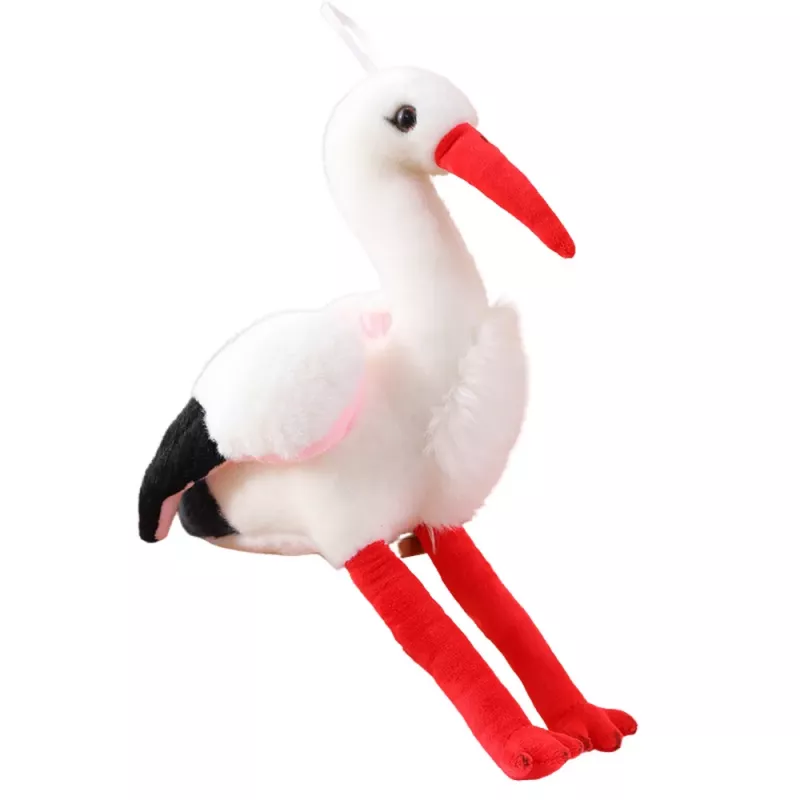LEAN TOYS Peluche cegonha mascote ave 37cm