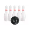 LEAN TOYS Conjunto de bowling clássico duas bolas 10 pinos jogo de perícia