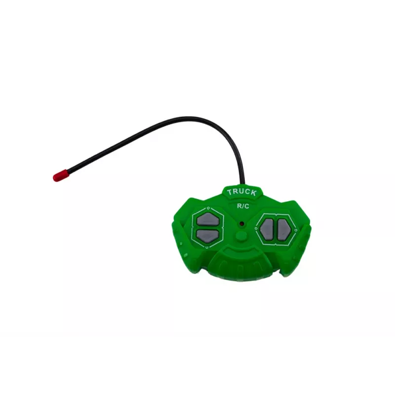 LEAN TOYS Escavadora-carregadora R/C radiocontrolo com braço elevatório verde