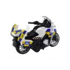 LEAN TOYS Mota de polícia com tração por fricção, luz e som a pilhas