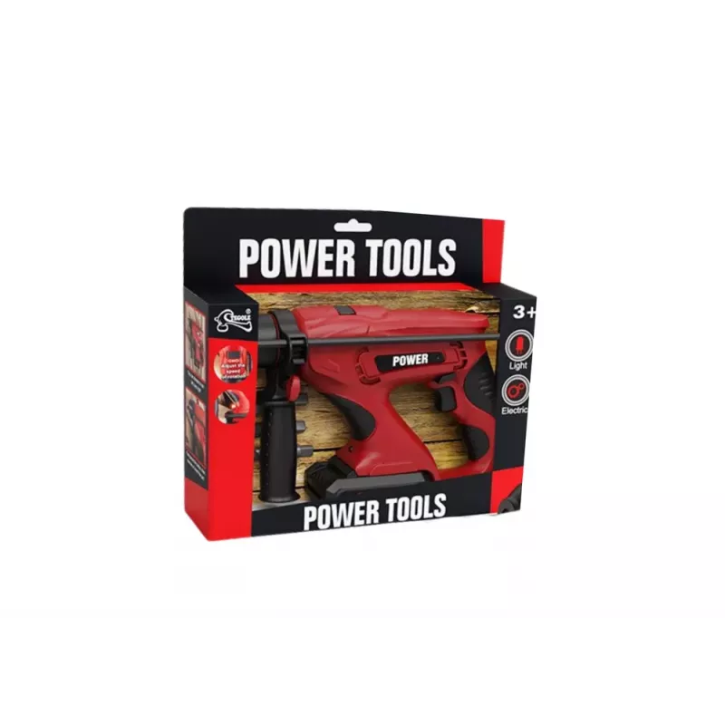 LEAN TOYS Berbequim DIY vermelho aparafusadora sem fio 18V Li-Ion 2x1,5Ah