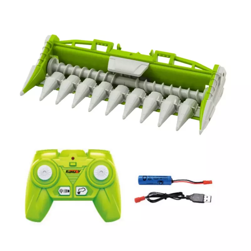 LEAN TOYS Ceifeira-debulhadora com barra de corte de milho telecomandada RC 2.4G