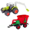 LEAN TOYS Trator agrícola com semeador e garra rotativa telecomandado 2.4G