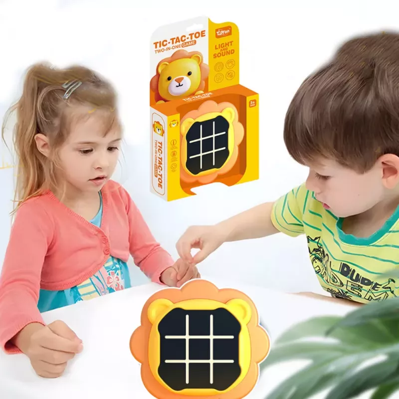 LEAN TOYS Jogo eletrónico 3em1 jogo do galo memória leão laranja