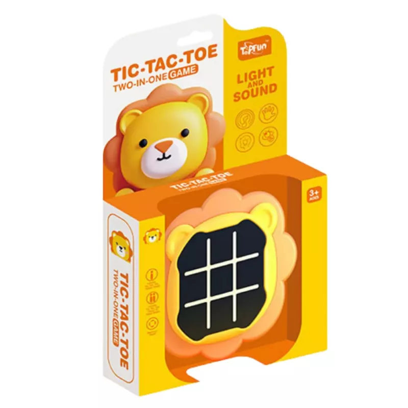 LEAN TOYS Jogo eletrónico 3em1 jogo do galo memória leão laranja