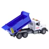LEAN TOYS Camião basculante com caixa de carga móvel, luzes e sons, azul