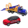 LEAN TOYS Conjunto de transporte de automóveis com luz e som, 4 carros de brinquedo