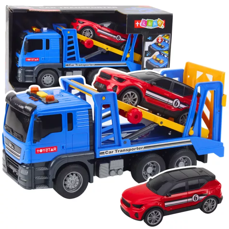 LEAN TOYS Camião reboque assistência em viagem automóvel com luz e som