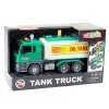 LEAN TOYS Camião cisterna de água luzes sons verde 1:14