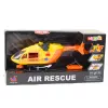 LEAN TOYS Helicóptero de salvamento com gancho, maca, luzes, sons, laranja, 1:12