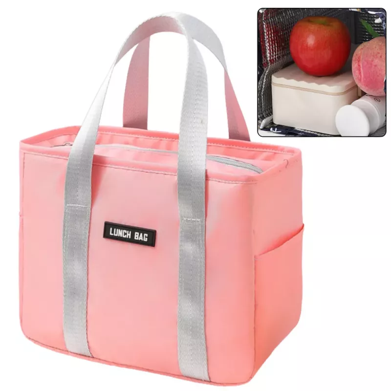 LEAN Lancheira Térmica Isolada Rosa 24 cm