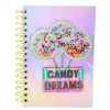 LEAN Caderno com Linhas Holográfico Candy Dreams A5 90 Folhas