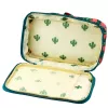 LEAN Estojo Escolar Organizador Saco de Cosmética Bolsos Cerejas Verde 22,5 cm