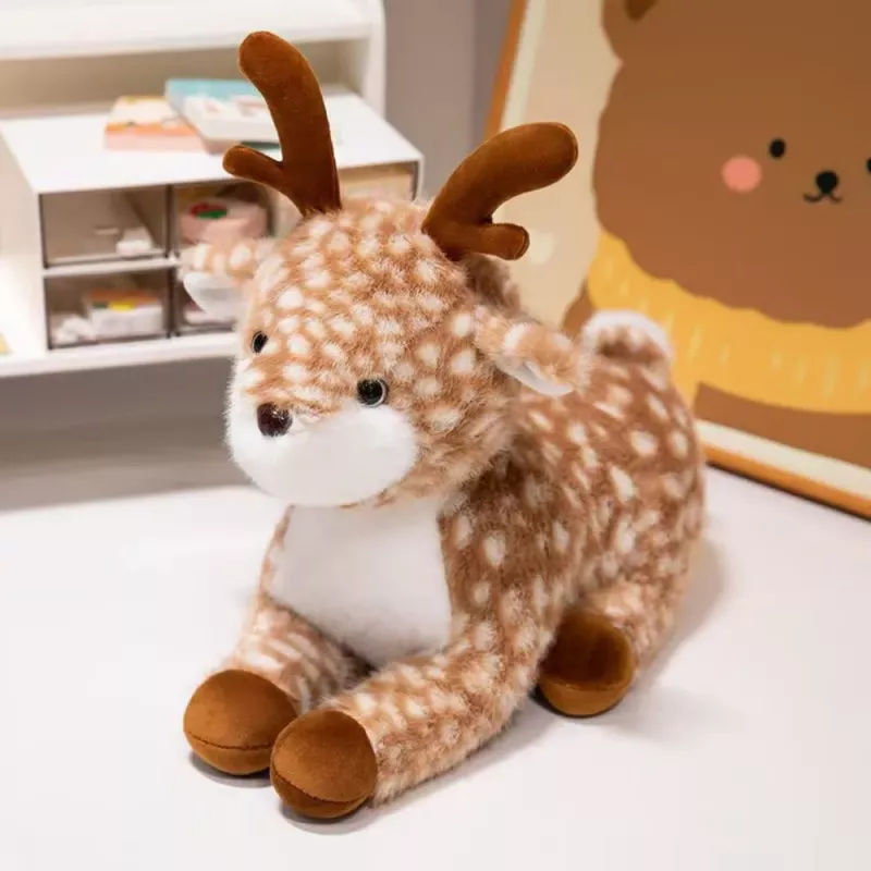 LEAN TOYS Peluche Mascote Peluche Veado Castanho Malhado 23 cm