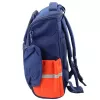LEAN Mochila escolar com alça de peito de dinossauro Azul-marinho 22L