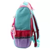 LEAN Mochila escolar Gato Branco com porta-chaves de pássaro 21L