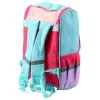 LEAN Mochila escolar Gato Branco com porta-chaves de pássaro 21L