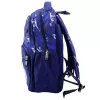 Mochila Escolar LEAN com Aplicação Dinossauro T-Rex e Alça de Peito Azul-marinho 20L