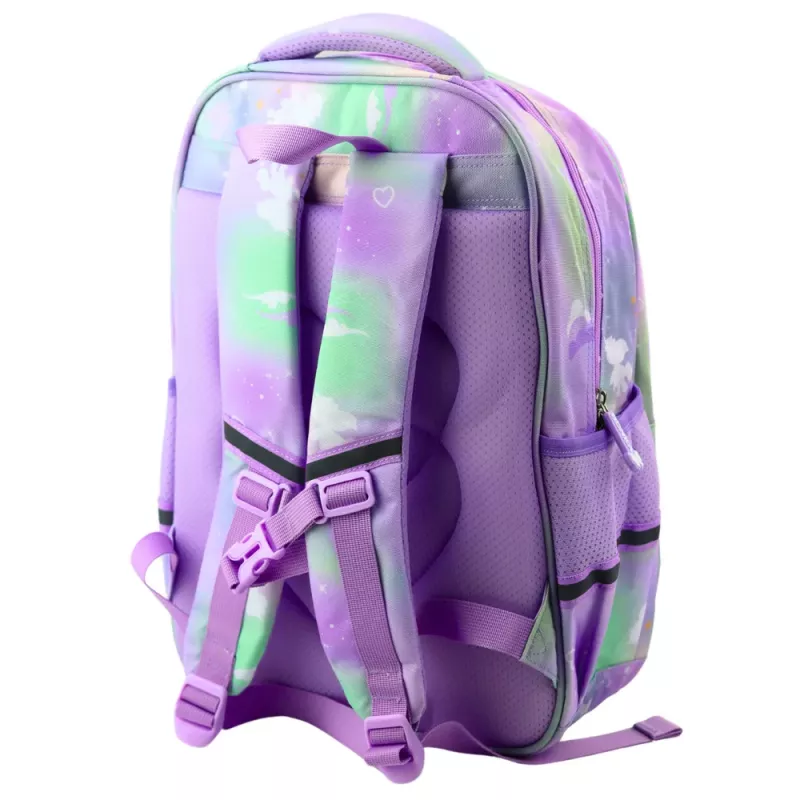 Mochila Escolar LEAN com Alça de Peito, Cores Pastel, 20 L