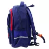 Mochila Escolar Infantil LEAN com Alça de Peito, Azul-marinho Vermelho Space, 20L, 38cm