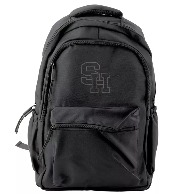 Mochila Escolar LEAN City Compartimento Central SH Preta 38cm 20L