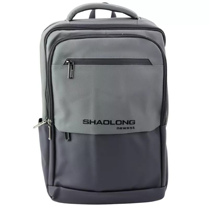 Mochila LEAN City Business USB Bolso para Portátil Preta Cinzenta 16L 41cm