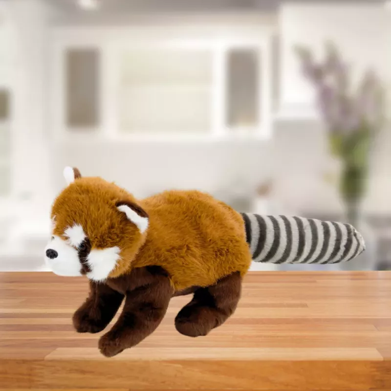 LEAN TOYS Peluche Mascote Boneco de Peluche Panda Vermelho 45cm