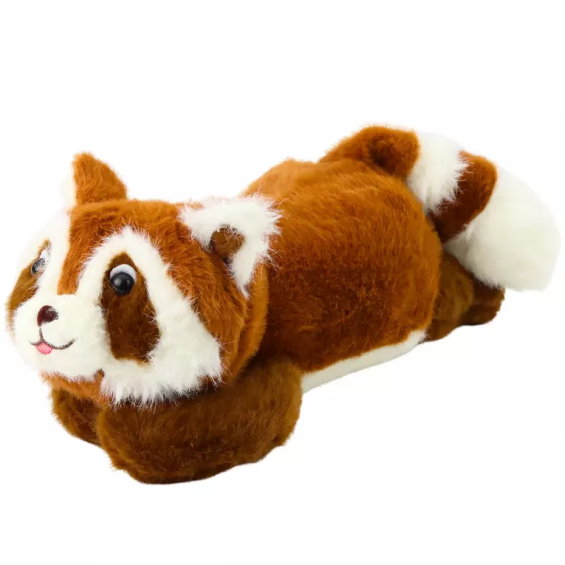LEAN TOYS Peluche Guaxinim Castanho Deitado 30cm