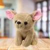 LEAN TOYS Peluche Mascote Boneco de Peluche Cãozinho Chihuahua Bege 22 cm