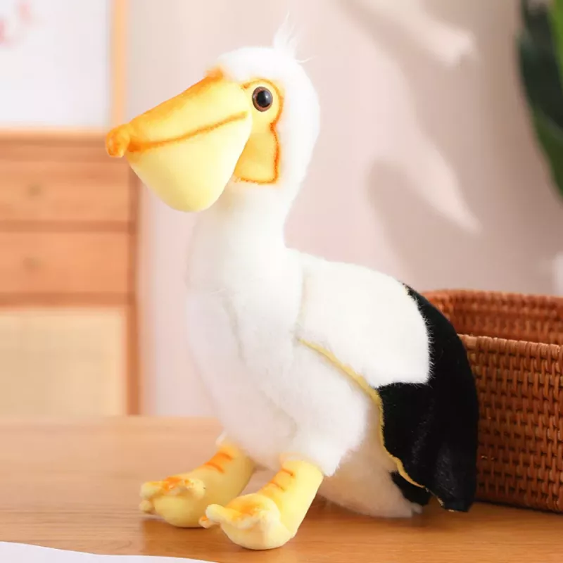 LEAN TOYS Pelicano de Peluche Pássaro Peluche Mascote Boneco de Peluche 24cm