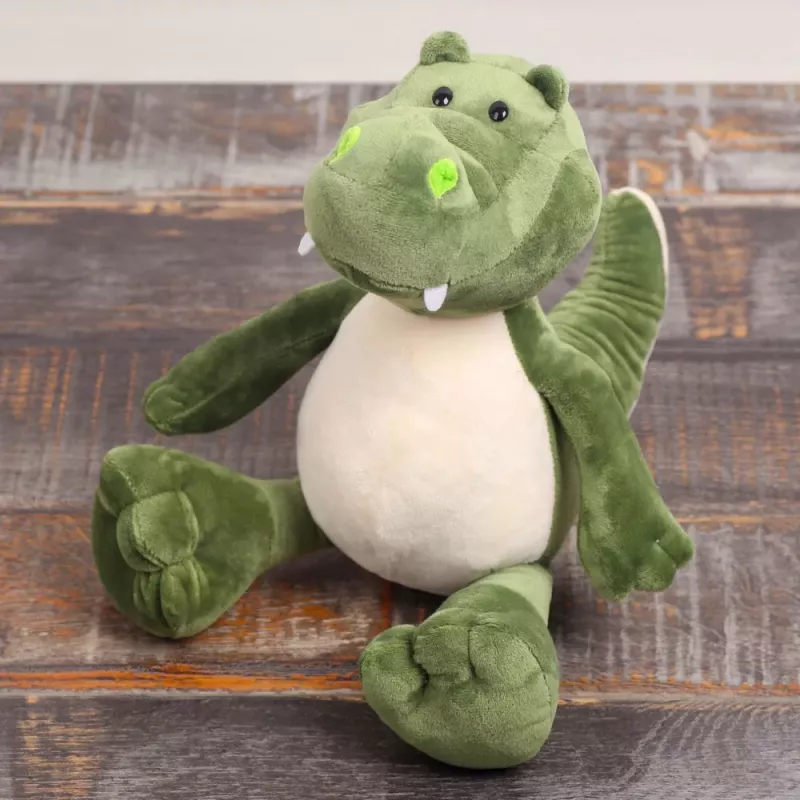LEAN TOYS Peluche Mascote Boneco de Peluche Crocodilo Verde 25cm