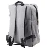 Mochila de cidade para negócios LEAN USB com compartimento central cinzenta 14L 40cm