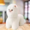 LEAN TOYS Peluche, peluche lhama, branco, 40 x 40 cm
