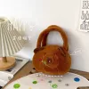 LEAN TOYS Bolsa de peluche capivara com rosa, castanho, 20 cm