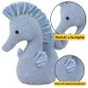 LEAN TOYS Peluche Mascote Cavalo-Marinho Peluche de Aconchego Azul 25cm