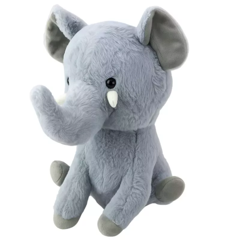 LEAN TOYS Peluche Mascote Peluche de Aconchego Elefante Grande Cinzento 36cm
