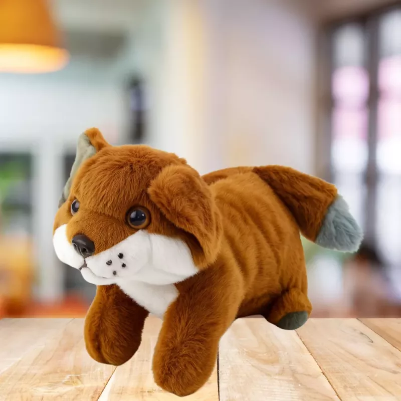 LEAN TOYS Peluche Raposa Castanha 28 cm