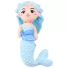 LEAN TOYS Peluche Sereia com Corais Peluche de Aconchego Azul 32 cm