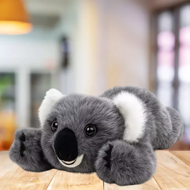 LEAN TOYS Peluche Coala Urso Deitado Cinzento 30 cm