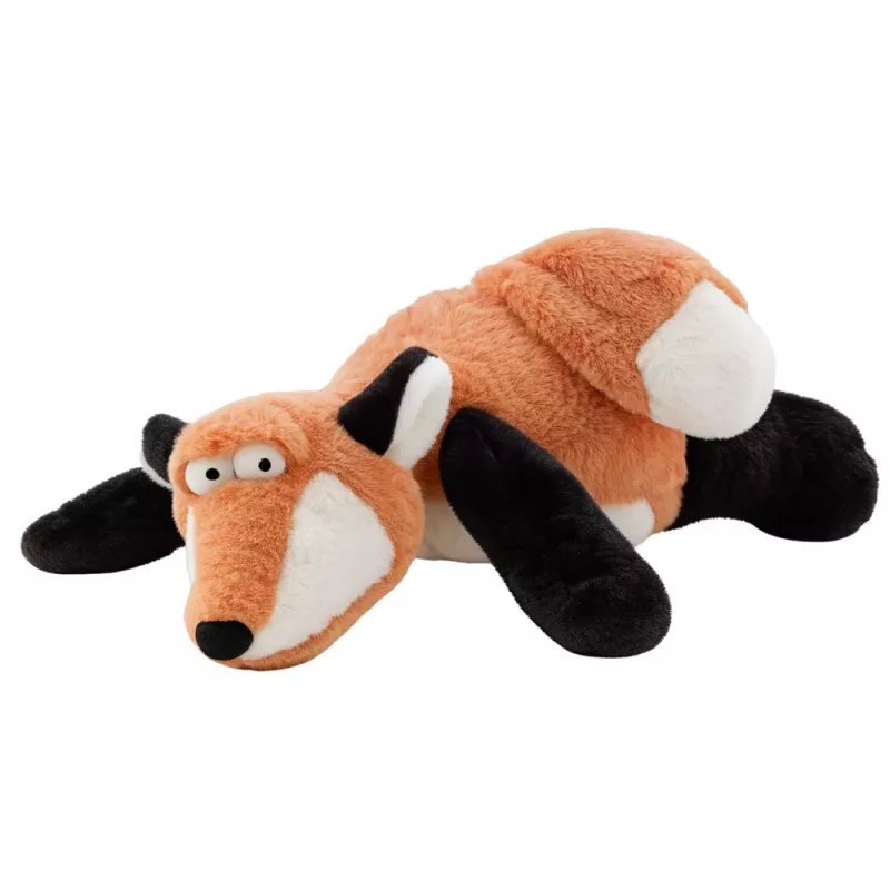 LEAN TOYS Peluche de Aconchego Raposa Vermelho-Claro 42cm