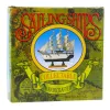 LEAN TOYS Peça de Coleção Barco à Vela Pirata Decorativo Preto 20x20cm