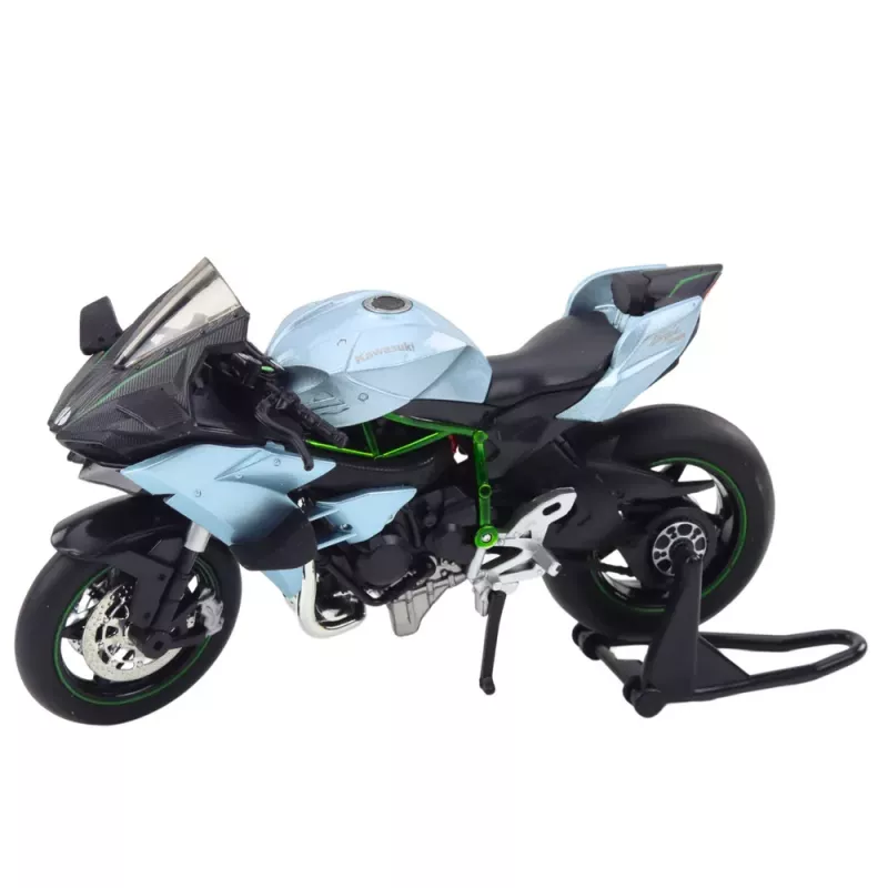 LEAN TOYS Mota desportiva metal luzes sons prateado 1:12