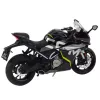LEAN TOYS Mota desportiva metal luzes sons preto 250 SR 1:12