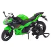 LEAN TOYS Mota desportiva metal luzes sons verde 1:12