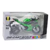 LEAN TOYS Mota desportiva metal luzes sons verde 1:12