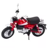LEAN TOYS Mota retro clássica metal luzes vermelho 1:12
