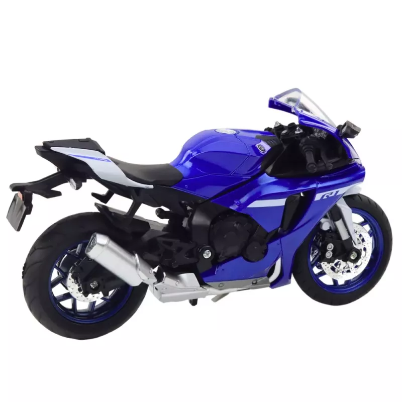 LEAN TOYS Mota desportiva metal luz som azul-marinho R1 1:12